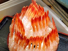 Sweet shrimp bowl with 100 sweet shrimp(¥2200)