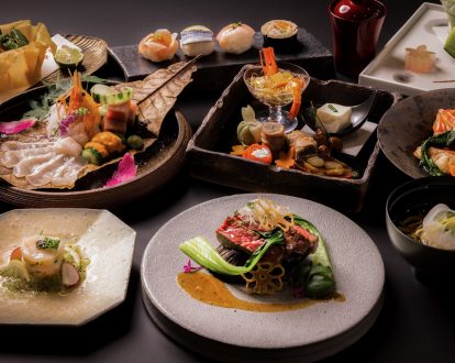 Enjoy seasonal ingredients in a "creative Japanese kaiseki" menu.